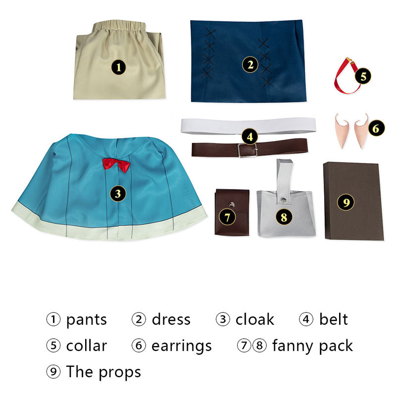 Delicious in Dungeon Marcille Donato Fullset Cosplay Costume