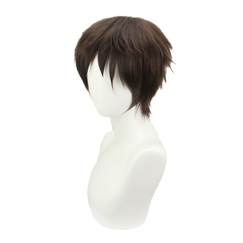Attack on Titan Eren Jaeger Short Brown Cosplay Wigs