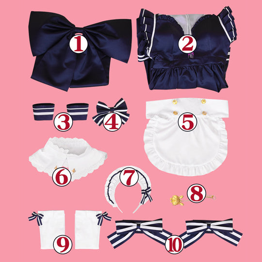 Fate Grand Order FGO Mash Kyrielight Shielder Maid Cosplay Costume Cosplay Costume B Edition