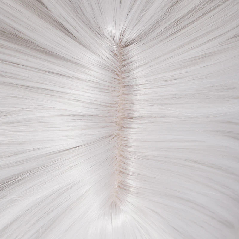 Game Genshin Impact Paimon Gray White Short Cosplay Wig