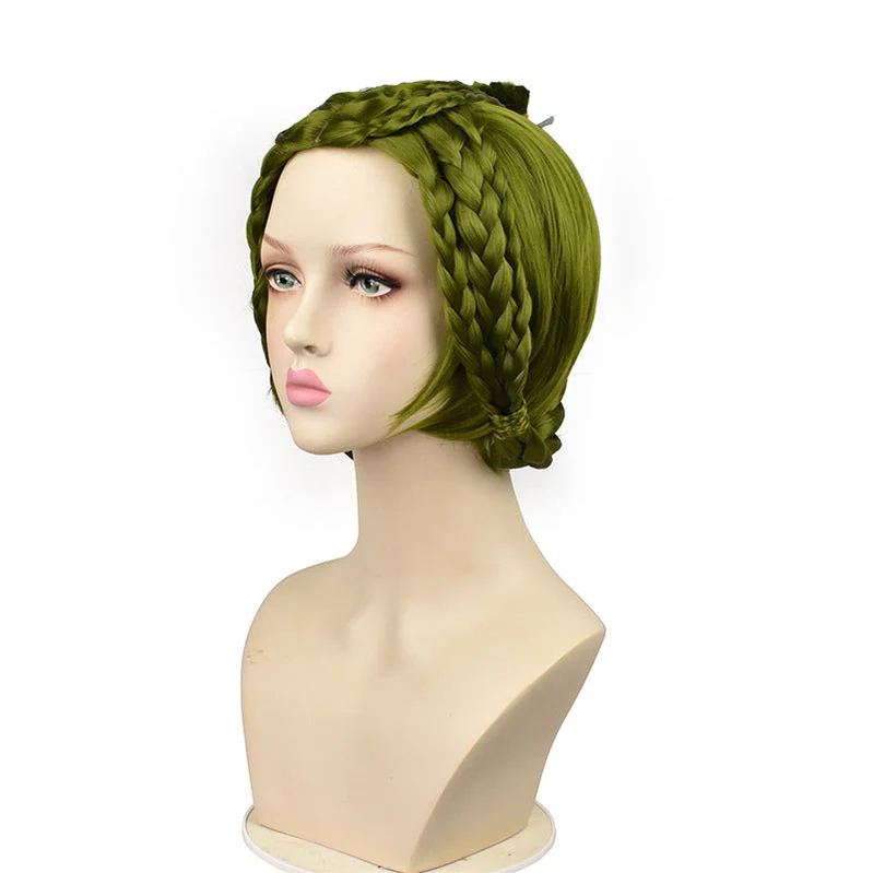 Game Identity V Doctors Past Emily Dale Green Cosplay Wigs