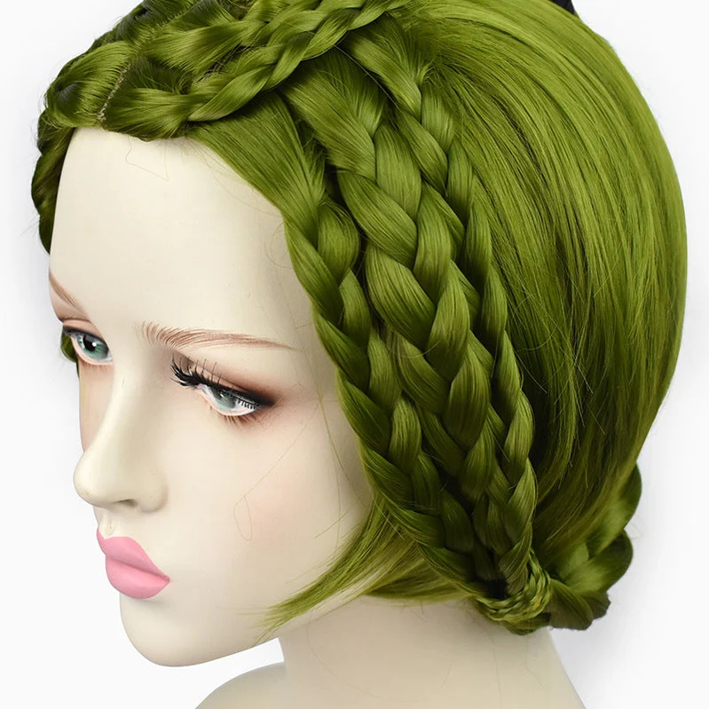 Game Identity V Doctors Past Emily Dale Green Cosplay Wigs