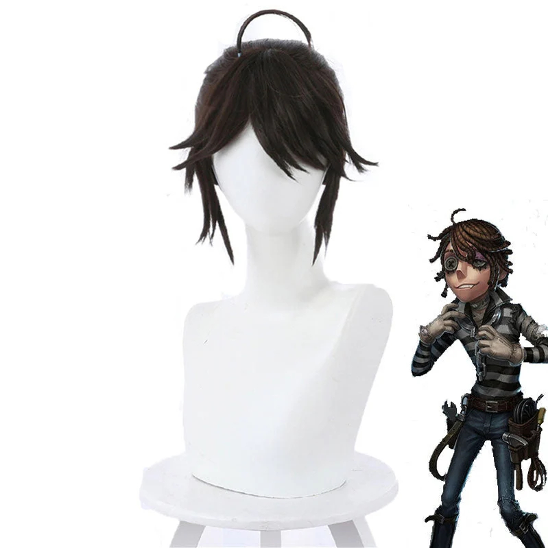 Game Identity V Prisoner Luca Balsa Brown Short Cosplay Wigs