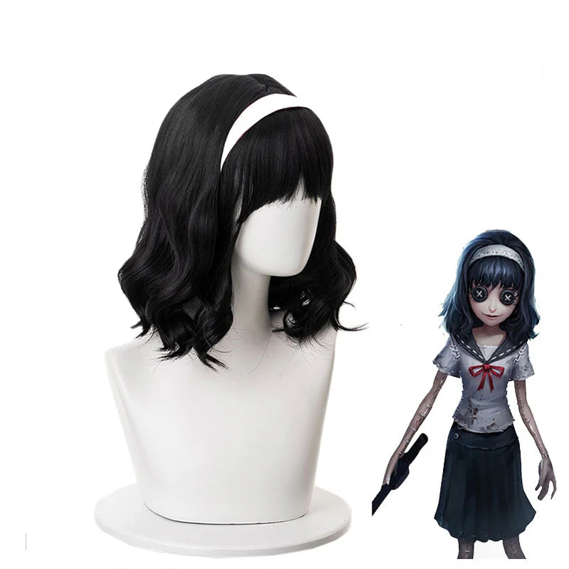 Game Identity V Witch Kawakami Tomie Yidhra Short Black Cosplay Wigs