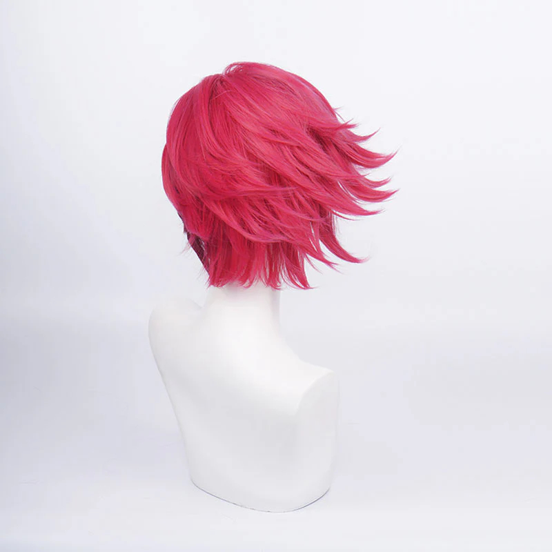 Game LOL Arcane Vi Rose Red Cosplay Wigs