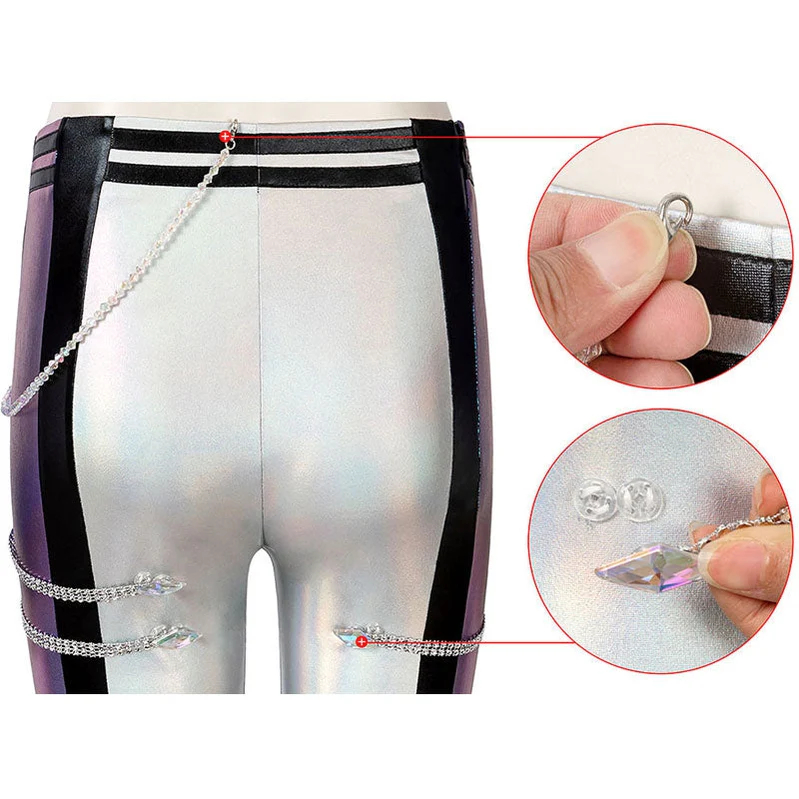 Game LOL KDA ALL OUT Kaisa Fullset Cosplay Costumes