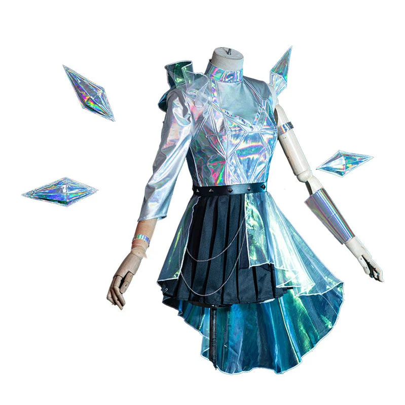 Game LOL KDA All Out Seraphine Superstar Fullset Cosplay Costumes