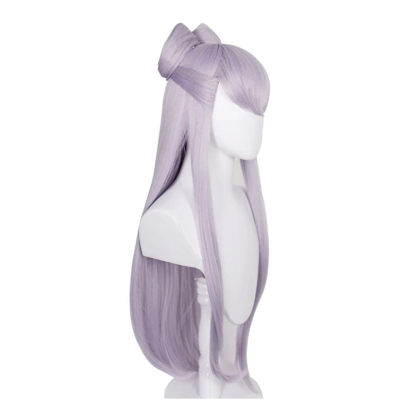 Game LOL KDA The Baddest Evelynn 80cm Long Light Purple Cosplay Wigs