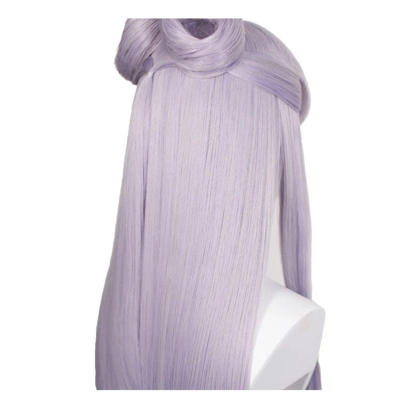 Game LOL KDA The Baddest Evelynn 80cm Long Light Purple Cosplay Wigs