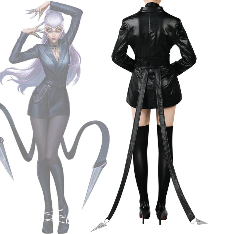 Game League of Legends KDA The Baddest Evelynn Fullset Cosplay Costumes