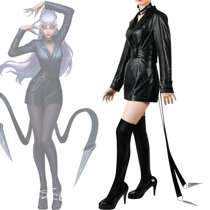 Game League of Legends KDA The Baddest Evelynn Fullset Cosplay Costumes