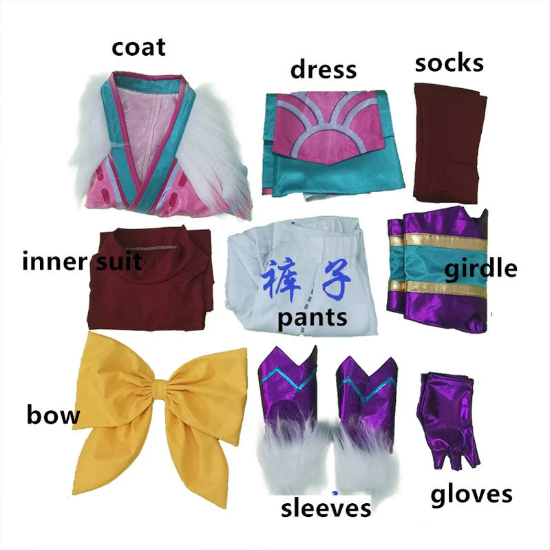League of Legends Spirit Blossom Kindred Eternal Hunters Cosplay Costumes