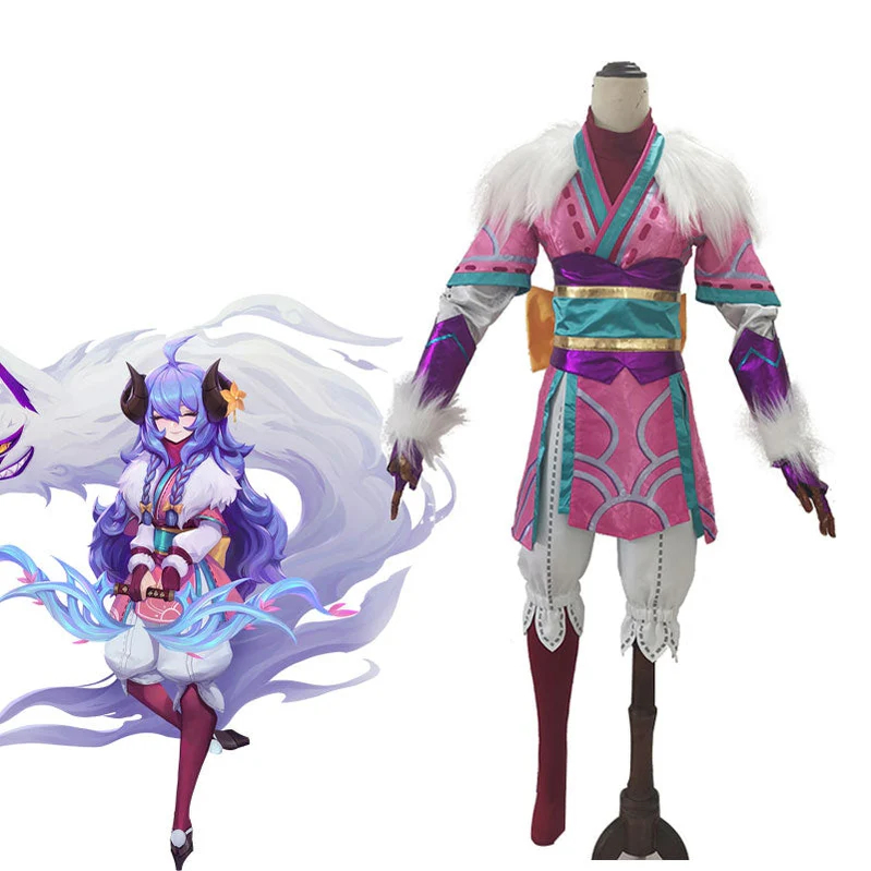 League of Legends Spirit Blossom Kindred Eternal Hunters Cosplay Costumes