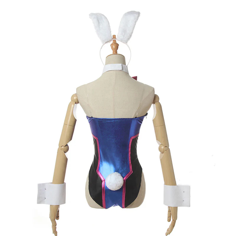 Game Overwatch D.Va Hana Song Bunny Girl Cosplay Costumes