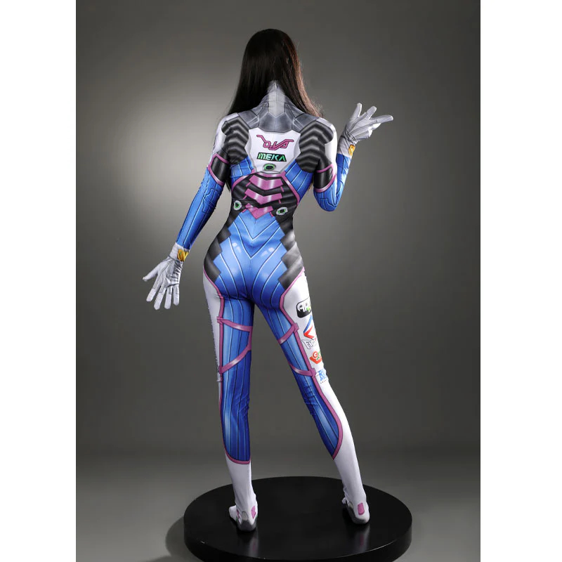 Game Overwatch D.Va Hana Song Suit Leotard Cosplay Costumes