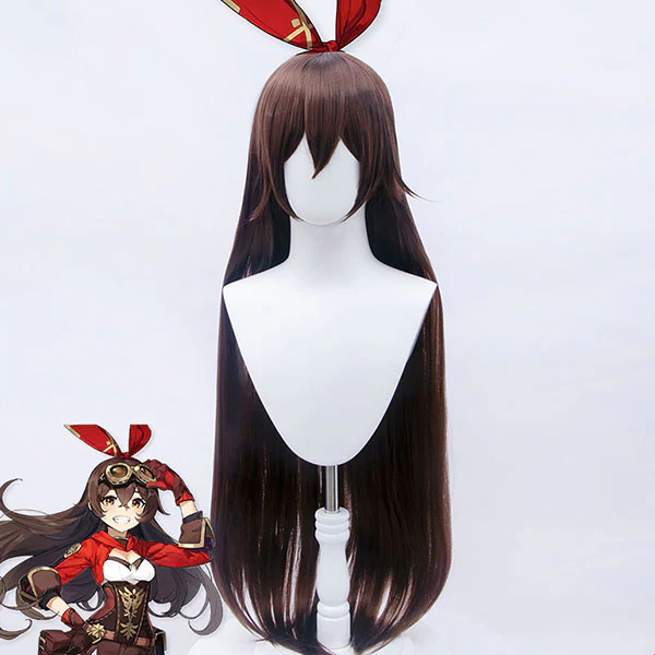 Genshin Impact Amber Brown Cosplay Wig