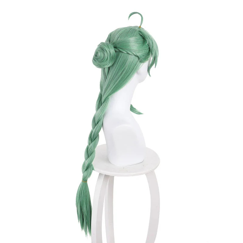 Game Genshin Impact Baizhu Long Green Cosplay Wigs