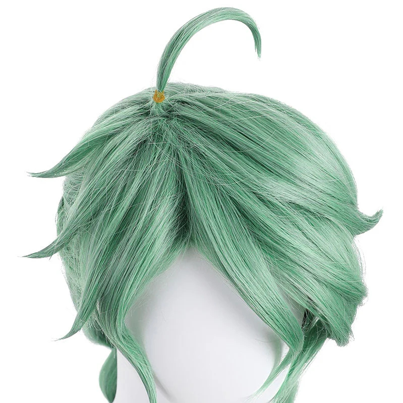 Game Genshin Impact Baizhu Long Green Cosplay Wigs