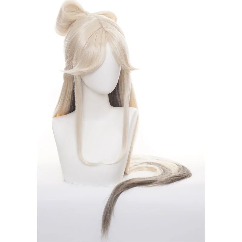 Game Genshin Impact Ningguang Long Blonde Cosplay Wigs