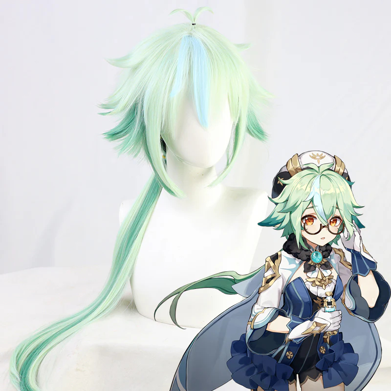 Genshin Impact Sucrose Green Cosplay Wig