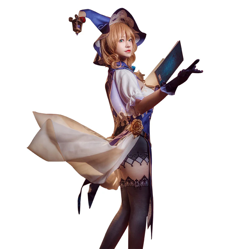 Game Genshin Impact Lisa Minci Fullset Cosplay Costumes