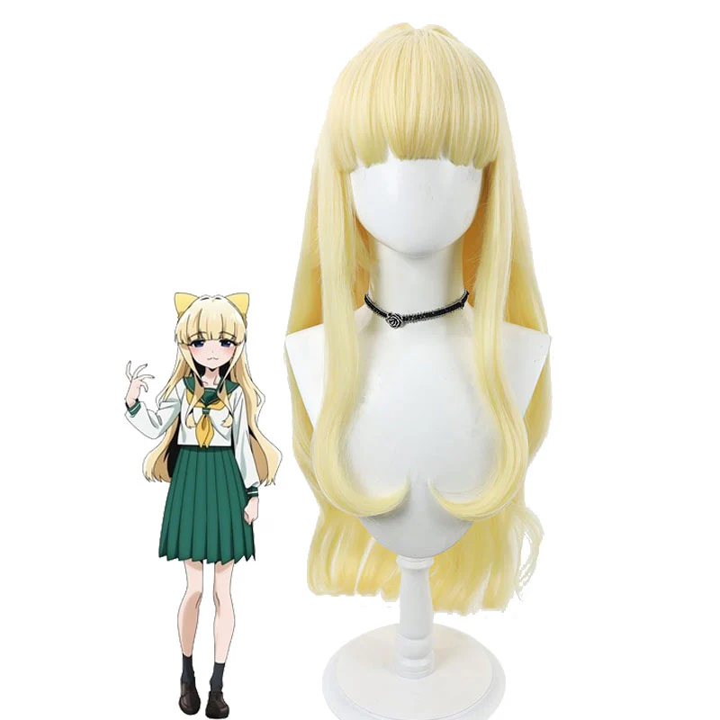 Gushing over Magical Girls Magia Sulfur Tenkawa Kaoruko Golden Cosplay Wig