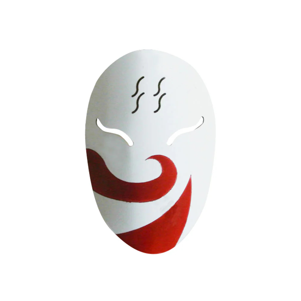 Haku from Naruto Halloween Mask and 3 Needles Cosplay Accessory Prop