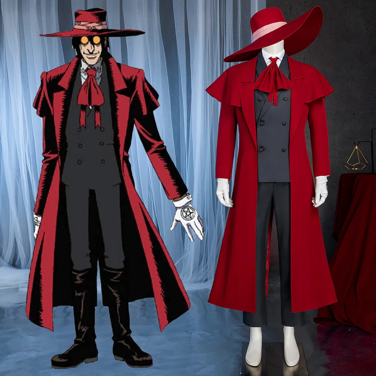 Hellsing Organization Alucard Vampires Cosplay Costume