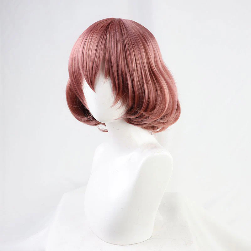 High-Rise Invasion Maid Mask Red Cosplay Wig
