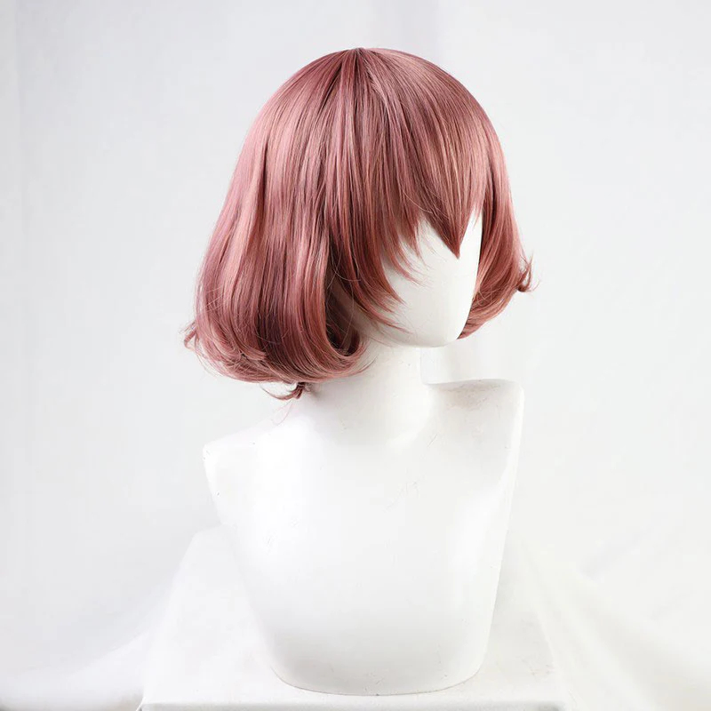 High-Rise Invasion Maid Mask Red Cosplay Wig