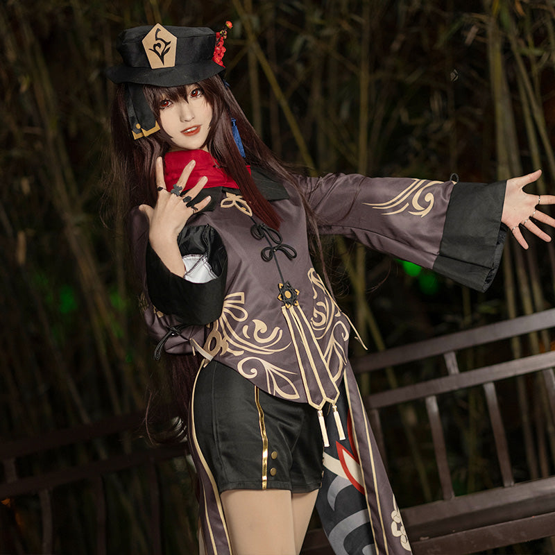 Game Genshin Impact HuTao Fullset Cosplay Costumes