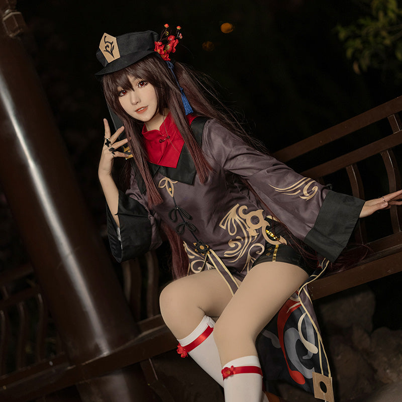 Game Genshin Impact HuTao Fullset Cosplay Costumes