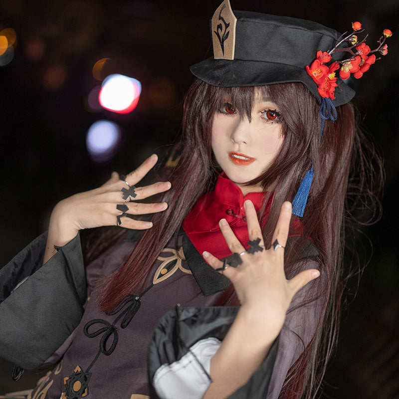 Game Genshin Impact HuTao Fullset Cosplay Costumes