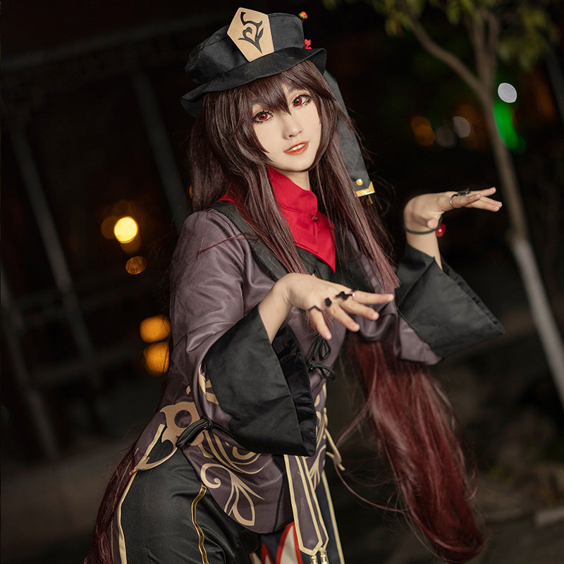 Game Genshin Impact HuTao Fullset Cosplay Costumes