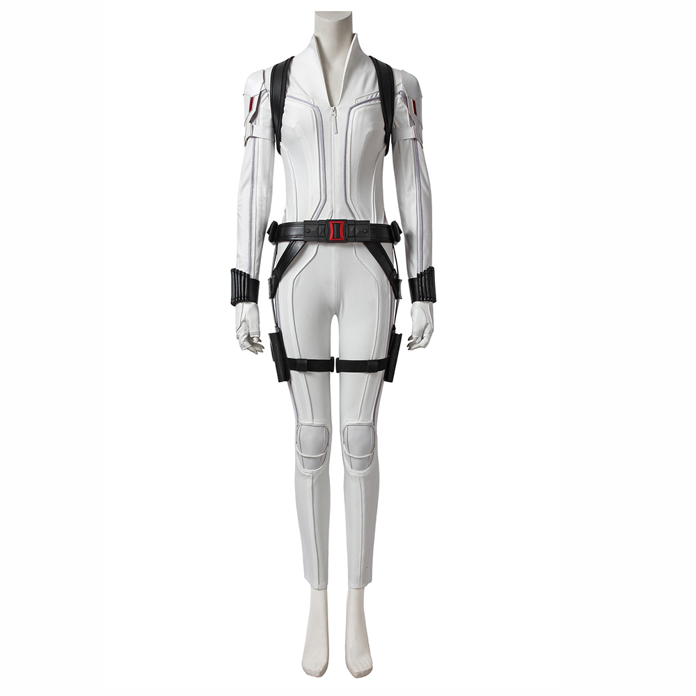 Marvel Movie Black Widow Natasha Romanoff  White suit Cosplay Costumes 4510