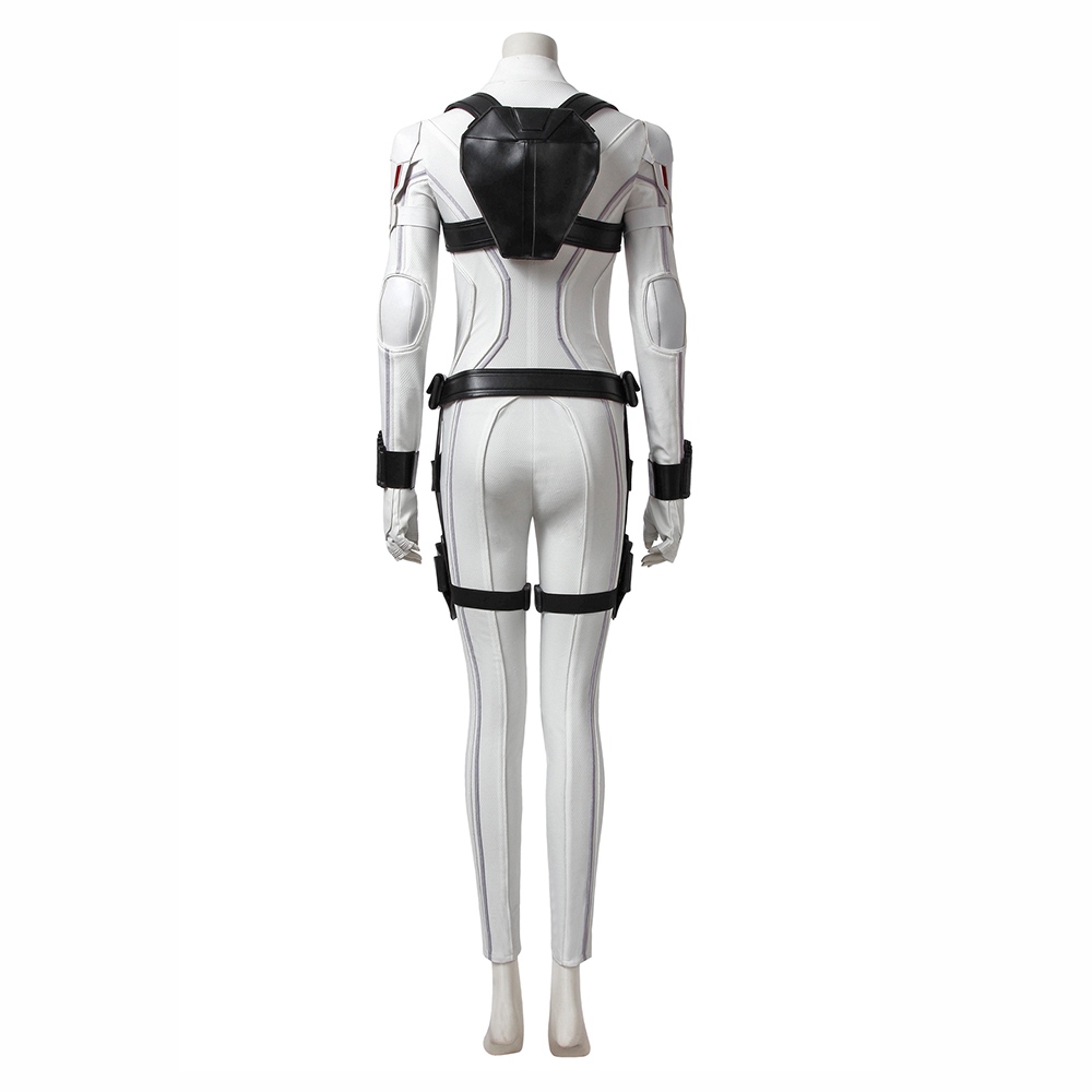 Marvel Movie Black Widow Natasha Romanoff  White suit Cosplay Costumes 4510