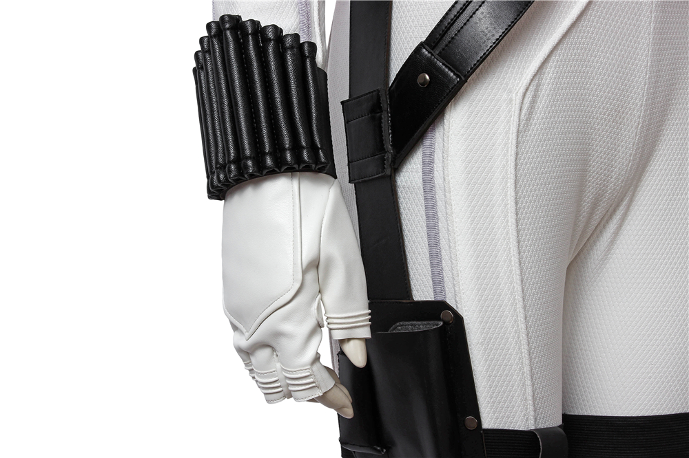 Marvel Movie Black Widow Natasha Romanoff  White suit Cosplay Costumes 4510