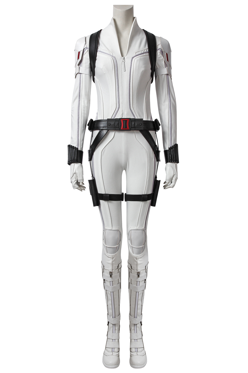 Marvel Movie Black Widow Natasha Romanoff  White suit Cosplay Costumes 4510