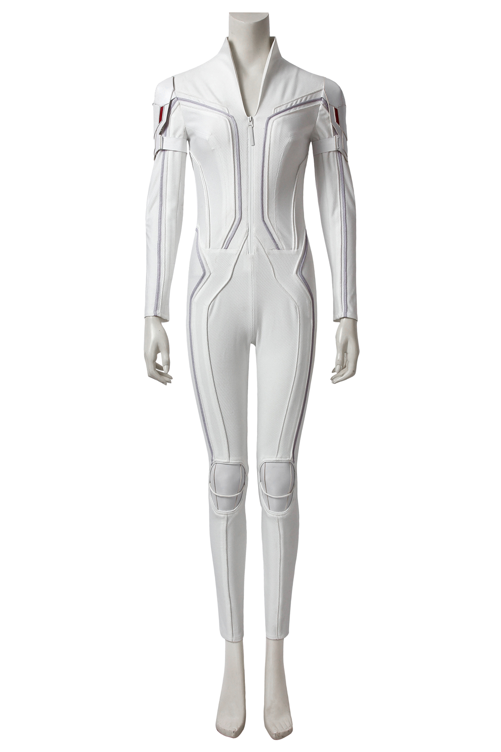 Marvel Movie Black Widow Natasha Romanoff  White suit Cosplay Costumes 4510