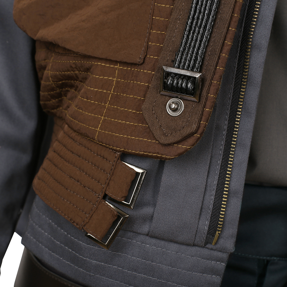 Movie Rogue One A Star Wars Story Jyn Erso Gray Halloween Cosplay Costume M20170106