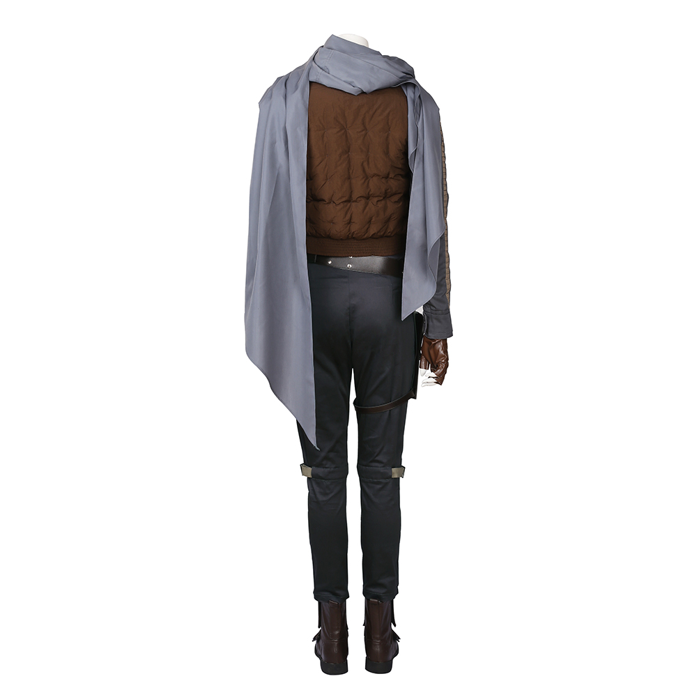 Movie Rogue One A Star Wars Story Jyn Erso Gray Halloween Cosplay Costume M20170106