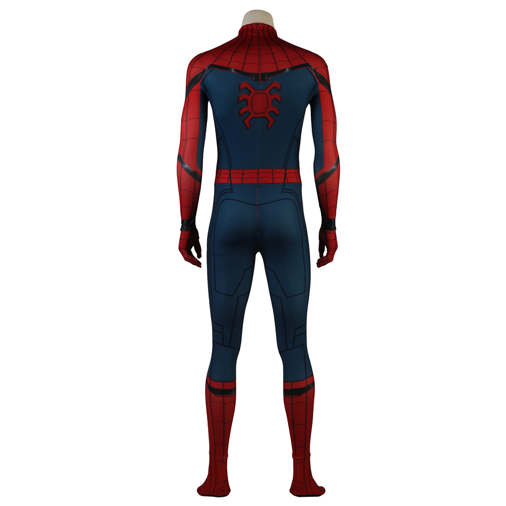 Marvel Movie Civil War Spiderman Costume 3D Shade Spandex Fullbody Halloween Cosplay Spider-man Superhero Costume For Adult/Kids