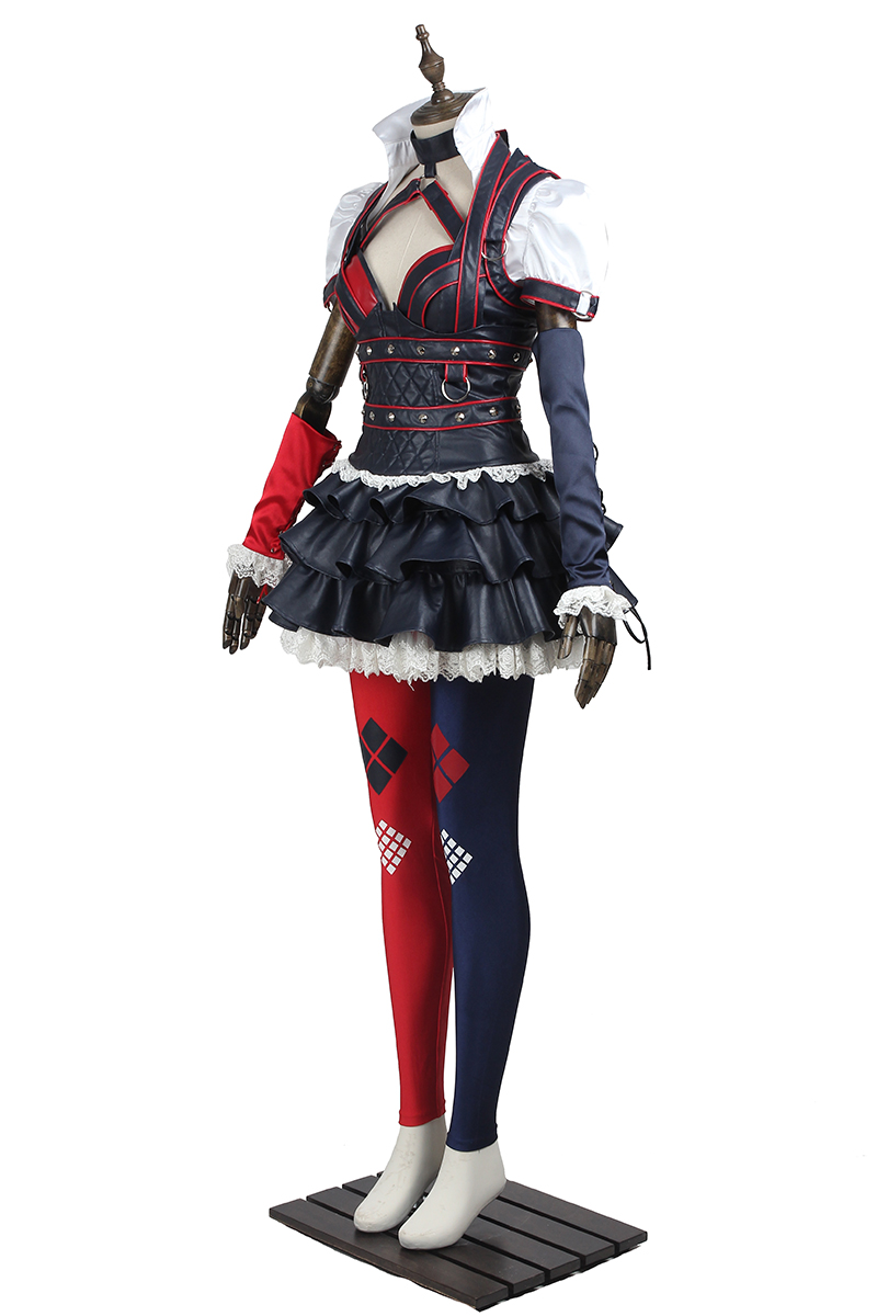 Batman Arkham Knight Harley Quinn Cosplay Costume Halloween Costume Sets DC Movie 3511