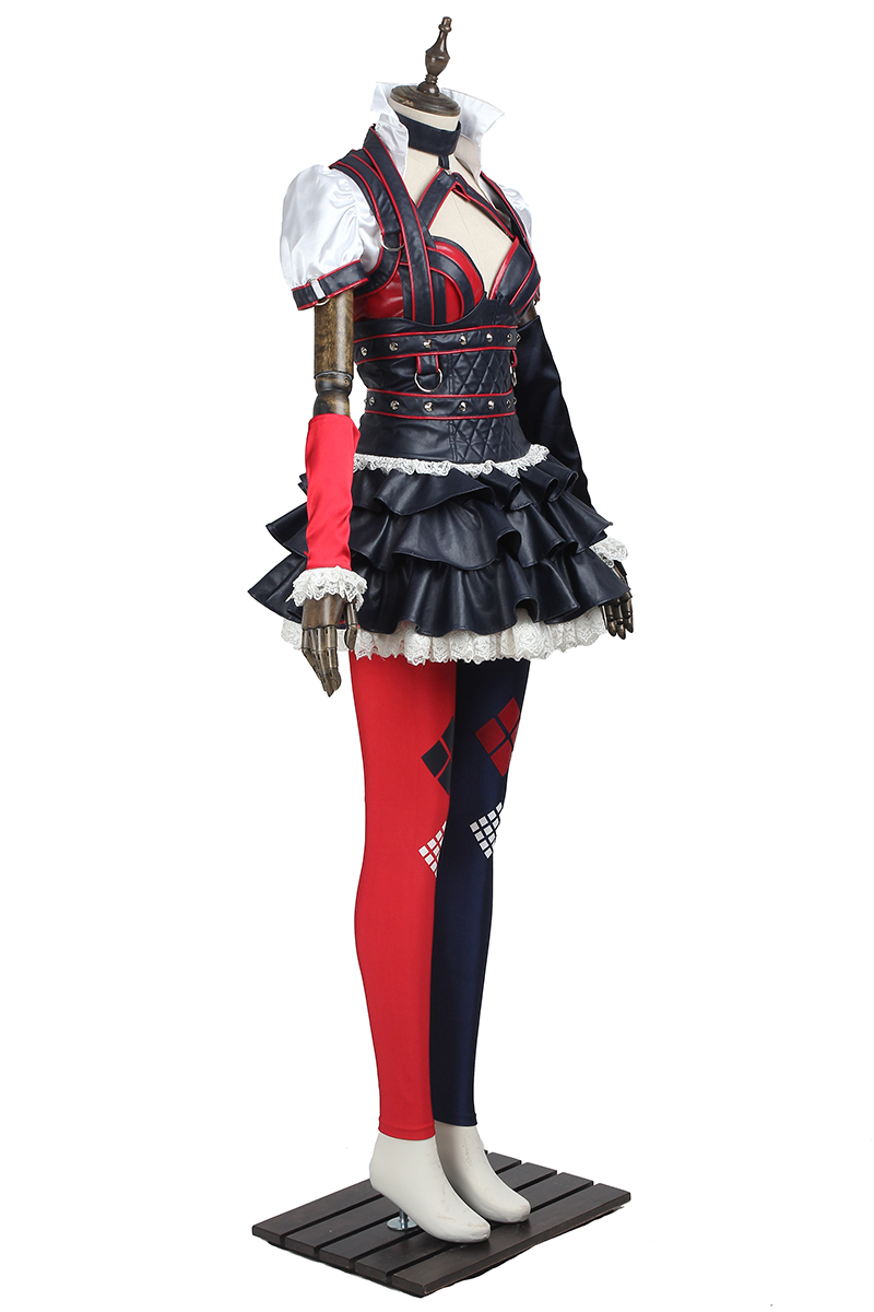 Batman Arkham Knight Harley Quinn Cosplay Costume Halloween Costume Sets DC Movie 3511