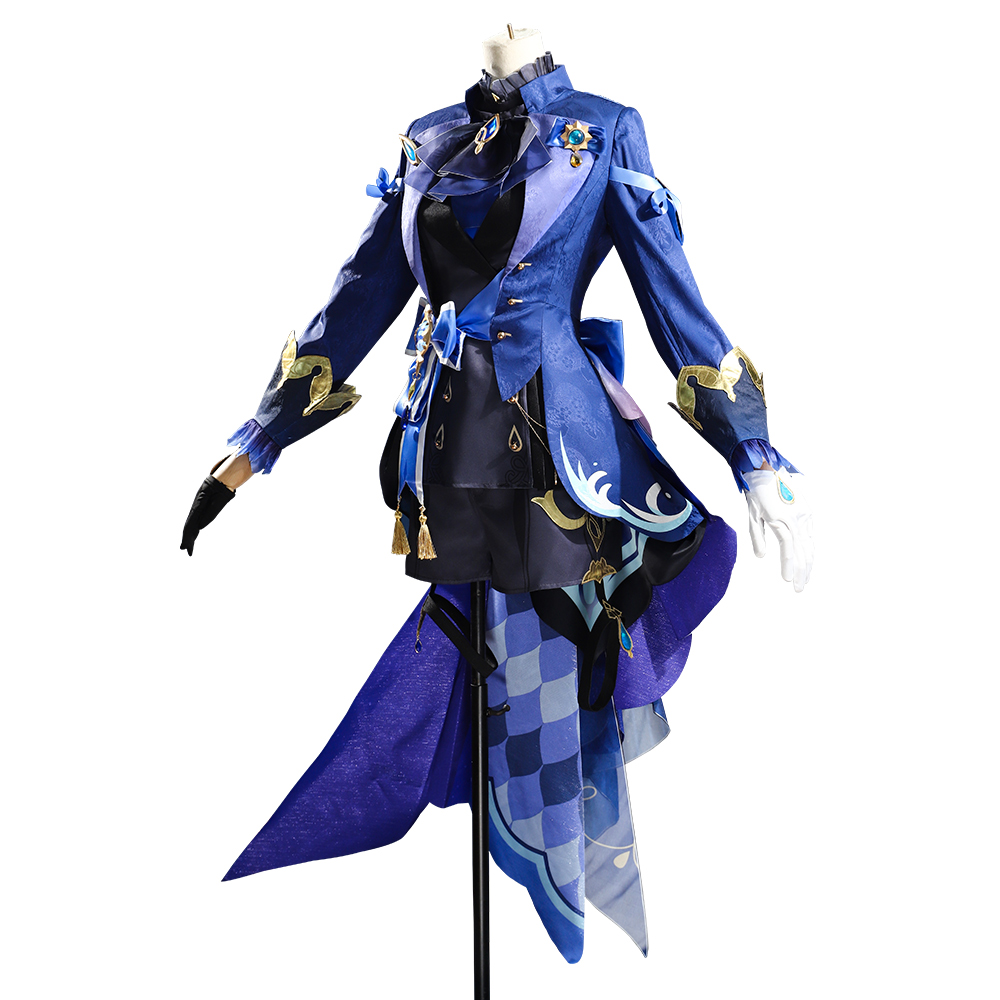 Genshin Impact Dark Furina Focalors Hydro Archon Fontaine Cospaly Costume