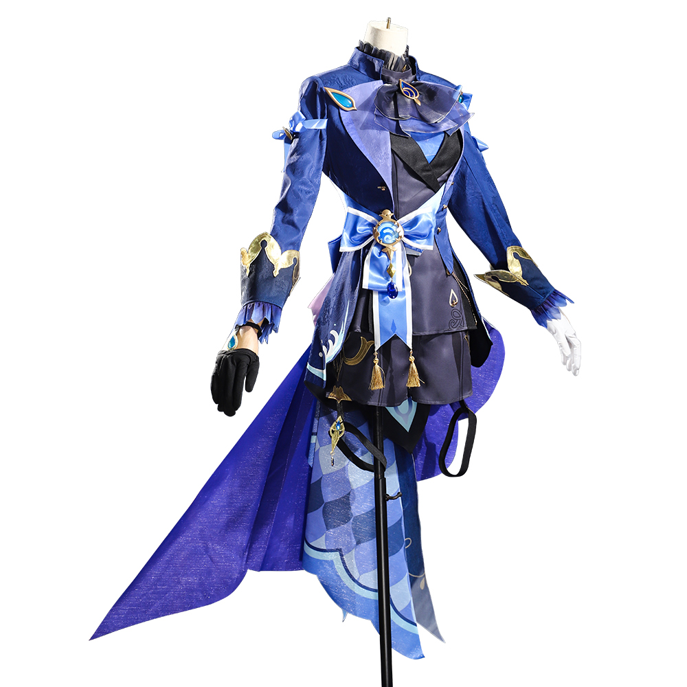Genshin Impact Dark Furina Focalors Hydro Archon Fontaine Cospaly Costume