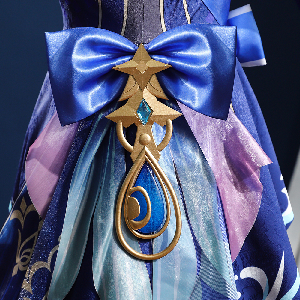 Genshin Impact Dark Furina Focalors Hydro Archon Fontaine Cospaly Costume