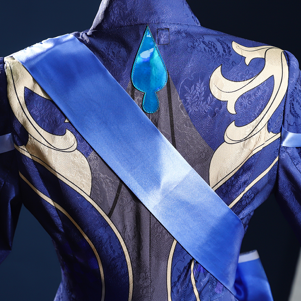 Genshin Impact Dark Furina Focalors Hydro Archon Fontaine Cospaly Costume