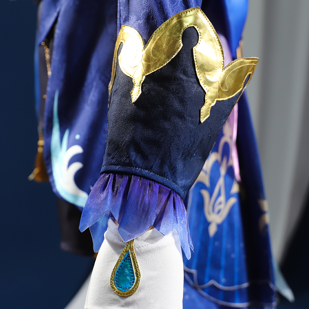 Genshin Impact Dark Furina Focalors Hydro Archon Fontaine Cospaly Costume
