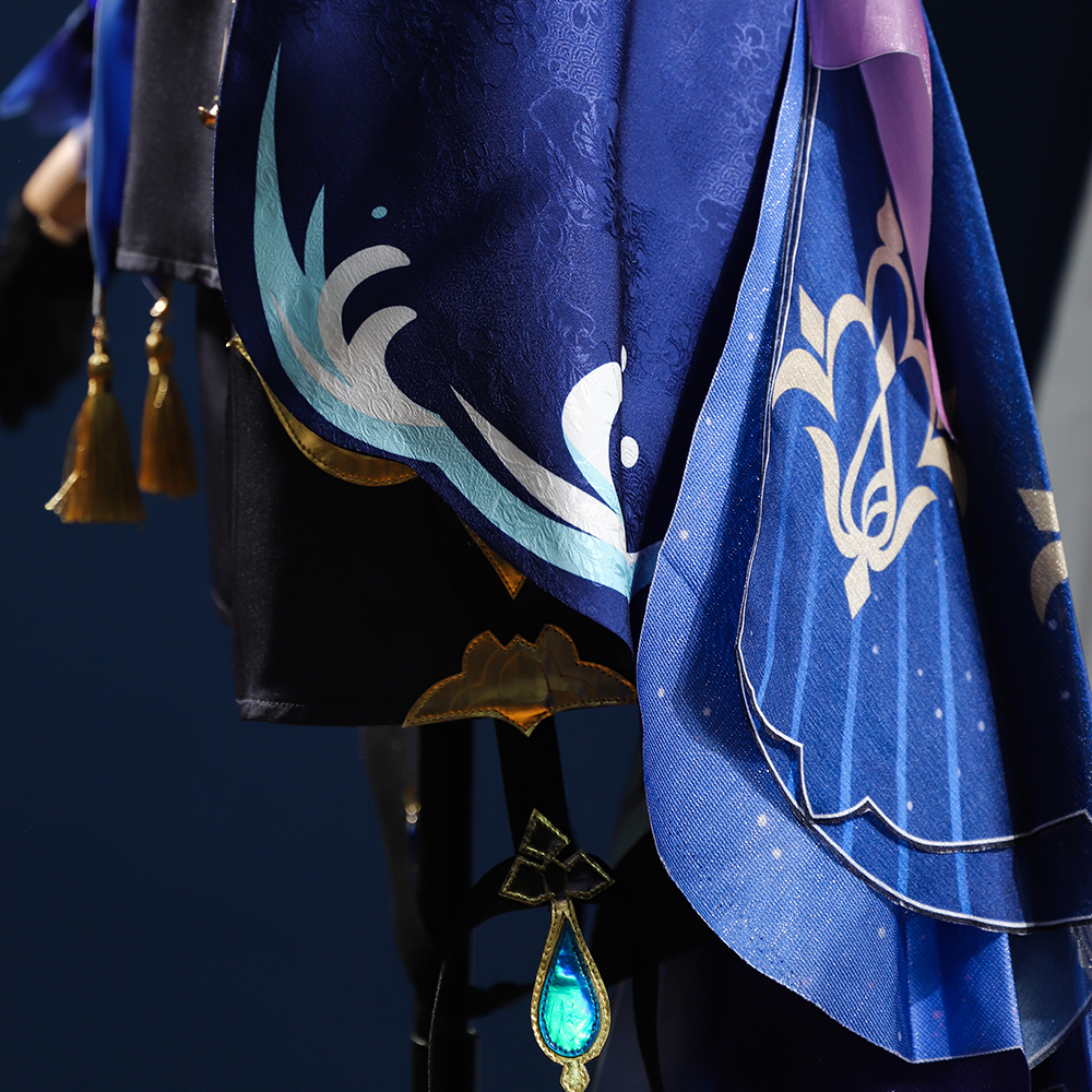 Genshin Impact Dark Furina Focalors Hydro Archon Fontaine Cospaly Costume